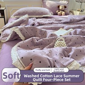 NAIYOUCHENG | Summer Cool Feeling Machine Washable Quilt
