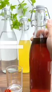 (Sỉ 4 Cái) Chai Nắp Gài (Cài) Dáng Vuông/Tròn/Bầu Kín Hơi.Chai thủy tinh có nắp chịu áp suất cao làm trà Kombucha F2_NCL