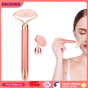 DECINIEE Electric Natural Jade Roller Face Massager Firming Skin Anti-wrinkles Double-heads Massage Roller Derma Roller Skin Care Tools