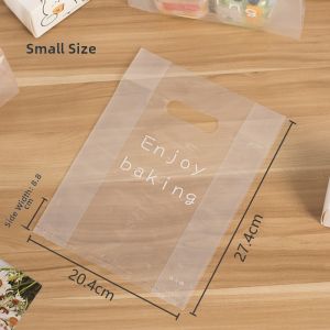 Bakery Takeout Bag Dessert Cake Box Food Packaging Transparent Disposable Bread Bag Handheld Bag for Kitchen Cooking Tools
