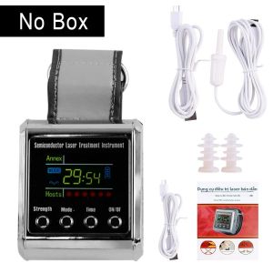 Đồng Hồ Trị Liệu Bằng Laser Mức Độ Thấp 650nm Thiết Bị Vật Lý Trị Liệu LLLT Để Điều Trị Tăng Huyết Áp Tiểu Đường Huyết Khối Thiết Bị Cầm Tay Không Xâm Lấn