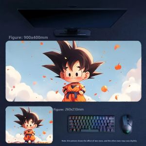 Bandai | Boys Cartoon Animation Dragon Ball Goku Rubber Mouse Pad Boys E-sports Game Large Size Non-slip and Dirt-resistant Keyboard Pad