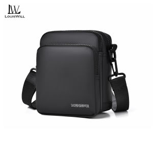 LouisWill Mini Shoulder Bag Mens Waterproof Phone Bag Fashion Messenger Bag Portable Large Capacity Cross Body Bag Lightweight Casual Bag Leisure Sport Street Bag Sling Bag for Men Mens Bag Shouder Bag for Men