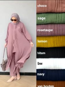 Setelan longtunik Monalisa model terlaris