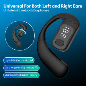 ชุดหูฟังบลูทูธไร้สาย5.4คอร์แบตเตอรี่อายุการใช้งานยาวนานไม่ในหูใช้ได้กับหูซ้ายและขวาแบบใหม่ชุดหูฟังไร้สายสำหรับวิ่งออกกำลังกายในรถยนต์ IPX5กันน้ำหูฟังออกกำลังอิเล็กทรอนิกส์