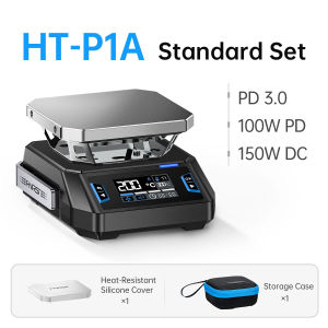 FNIRSI | FNIRSI HT-P1 Portable 150W mini Hot Plate with PID Control 100–350°C DC/USB-C PD Input Dual Heating & Reflow Mode for PCB Wor