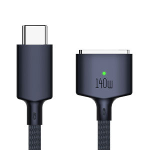 Cáp Từ Tính Byscoon 140W PD Cho Dây Sạc Nhanh Magsafe 3 Có Đèn LED Báo Hiệu Cho MacBook Pro/Air 13/14/16 M1/M2 - Cáp Dữ Liệu USB Type-C