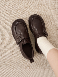 Josiny | Thick Sole Slip-On Loafer Shoes for Women