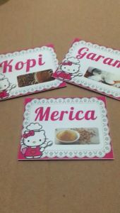 (P28-BESAR) STIKER BUMBU | LABEL BUMBU | STIKER BUMBU DAPUR | NAMA BUMBU | STIKER WATERPROOF | STIKER TAHAN AIR DAN MINYAK