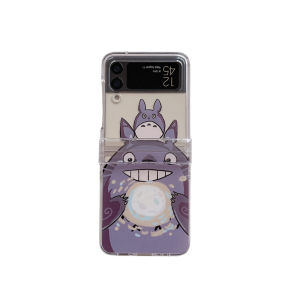Cute Rabbit Phone Case for Samsung Galaxy Z Flip7 Foldable Screen ZFlip6/5 Protective Cover with Hinge ZFlip4 Transparent Anti-Fall ZFlip3 Cartoon W25Flip Personalized Flip Cover