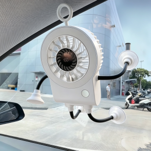 LUKSEN | Quiet Portable Charging Electric Fan with Long Battery Life Suction Cup