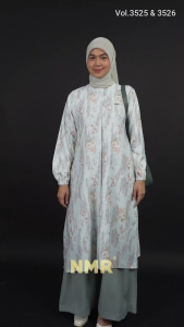 NMR Setelan Tunik Celana Kulot Nona Rich Vol 3525
