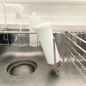 Giá Để Đồ Nhà Bếp Tiết Kiệm Không Gian Có Móc Treo - Giá Phơi Cốc Treo Tường Cho Chai Nước Cốc Cà Phê - Giá Để Đồ Nhà Tắm Bằng Thép Không Gỉ