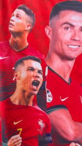 Đồ bộ thể thao quần áo bóng đá trẻ em Ronaldo số 7 chất thun lạnh co giãn 4 chiều in 3D từ 10-60kg