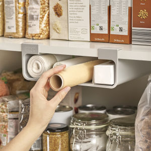 JosephJoseph Kitchen Hanging Storage Rack Plastic No-Nail Preservation Film Aluminum Foil Organizer Home Use Modern Simple Style