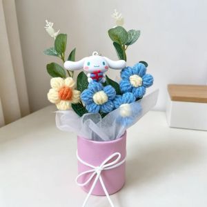 Sanrio | Handmade Crochet Flowers Genuine Sanrio Characters Handmade Bouquet Arrangement Home Table Decor & Gift For Woman Wife Mom