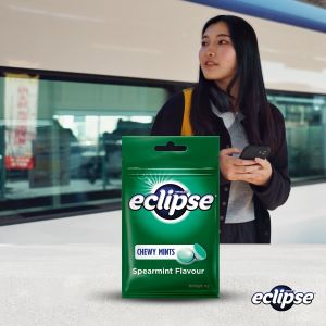 Eclipse Chewy Mints Spearmint Bag 45g Chewy Candy / Intense Freshness