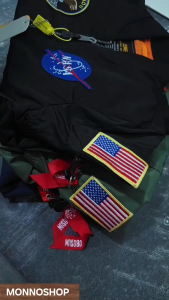 Áo khoác nam Pilot Nasa cao cấp ARM-1230 (Màu đen)