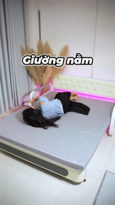 Sofa giường thông minh gấp gọn thành ghế có ngăn chứa đồ tặng kèm đệm và gối