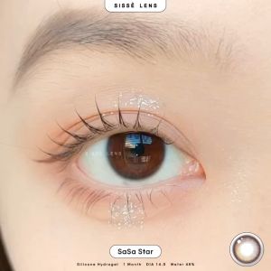 SISSE LENS ลาย SASA SERIES คอนแทคเลนส์เกาหลีรายเดือน [0.00 -0.50 ถึง -10.00] ค่าอมน้ำสูงถึง 48% SISS LENS