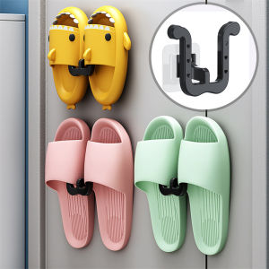 Bathroom Slipper Hooks & Neat Storage Solutions