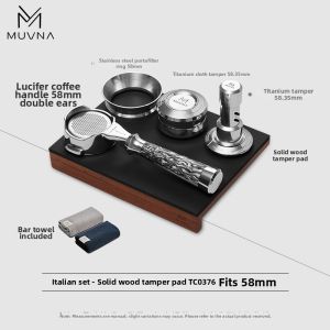 Muvna | Italian Style Bottomless Handle Coffee Distributor Set