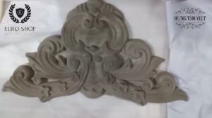 Phù điêu xi măng NHẸ GFRC đúc sẵn Cỡ Lớn HOA BƯỚM PD115x57cm gắn ráp Decor trang trí mặt tiền Biệt Thự Tân Cổ Điển