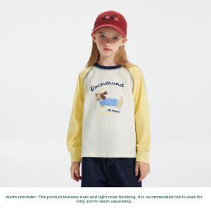 iplant | Boys Girls Autumn New Round Neck Long Sleeve T-Shirt