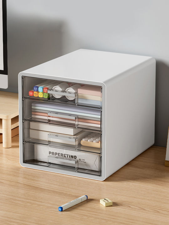 Transparent Drawer Style Desktop File Cabinet Office Document Storage ...