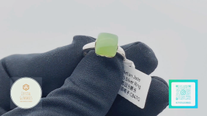 SG LOCAL - Authentic Hetian Jade 925 Silver Ring 和田玉碧玉925银戒子