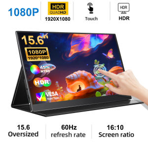 MISSUN Portable Monitor Touchscreen 17.4 Inch 60hz W/VESA & 180° Adjustable Stand For Laptop PC Mac Switch PS5 iPhone HUAWEI