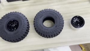 Bộ 4 Bánh Xe RC 120mm 1.9 Inch Với Lốp Cao Su Và Vành Hợp Kim Beadlock Dành Cho Xe RC Crawler Tỷ Lệ 1/10 Bộ Nâng Cấp Xe Tải Địa Hình TRX-4