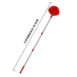 Extendable Handle Long Broom for Ceiling Roof Dust Cleaning Home Household Sanitation Maintenance Spider Web Sweeping Tool