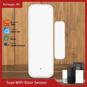 เซ็นเซอร์ประตูหน้าต่างไร้สาย Tuya WiFi สำหรับบ้านอัจฉริยะ ควบคุมผ่านแอป Smart Life รองรับการใช้งานกับ Alexa และ Google Home