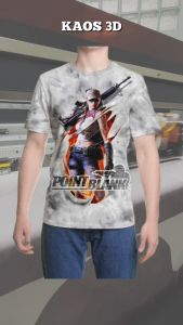 Kaos 3D 3 Dimensi Lady Point Blnk Premium Bangkok Thailand