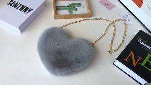 TASNOVAKU - LOVEMY Tas Selempang Bahu Wanita Tas bulu Lucu selempang Tali Rantai Wanita Fashion