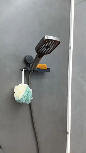 Bathroom Shower Head Holder Adjustable Shower Hook Holder Space Saving Shower Soap Holder Stand