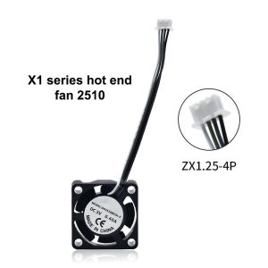 【2510 Fan For Bambu Lab X1/P1 Hotend Cooling Fan With Cable Rapid Cooling Fan For Bambu X1C P1S P1P 3D Printer Accessories】