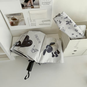 Mũi Khoan Đen Tự Động Chống Nắng Chống Mưa Cho Nữ Túi Đựng Gọn Nhẹ Chất Liệu Vải Chống Nước Chống Tia UV Chống Nắng Chống Mưa