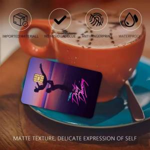 BILIBILI | Classic Movie Dirty Dancing Vintage Film Fashion Matte Gold Silver Matte Film Skin Sticker Tape For Bank Credit Debit Card