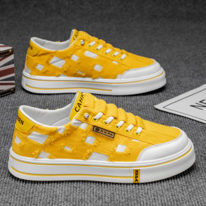 Summer Breathable Thick Soled Slip On Canvas Shoes