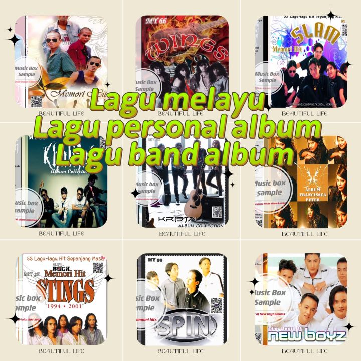 USB pendrive mp3 song lagu melayu albums personal album collection (wings,slam,Ukays)