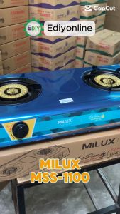 【 SIRIM 】 Milux MSS-1100 Double Burner LPG Gas Stove Strong Flame Stainless Steel Table Top DAPUR GAS MASAK 煤气炉 HOMELUX BUTTERFLY KHIND