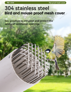 Balcony Drainage Cover Round Anti-blocking Roof Floor Drain Outdoor Large Displacement Stainless S