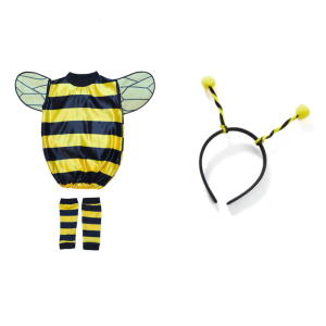 Whimsical Cute Little Bee Costume for Kids - Complete Set with Headband for Unforgettable Performances