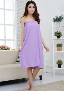 Tube Top Customer Pajamas for Beauty Salon Pure Cotton Bath Skirt Bath Towel Bathrobe Womens Sauna Moisture-Wicking Clothing Wrapped Chest