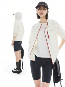 Sun Protection Cooling High Elasticity Hooded Jacket For Women