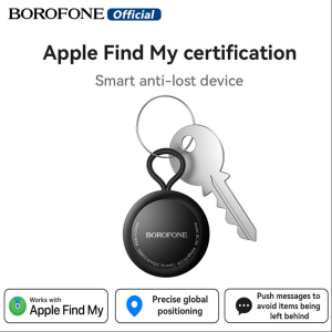 【NEW】BOROFONE BC104 Intelligent Apple Positioning Anti-lost Device Remote Precise Positioning One Click Call to Find GPS Positioning Tracker Lost Reminder Anti-Lost Locator With Mini Soft Lanyard