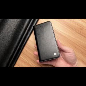 QIALINO Genuine Leather Flip Case for iPhone 16 Pro Max Handmade Business Magnetic Buckle Cover Card Slots for iphone 1616 plus  Shockproof Phone Cover