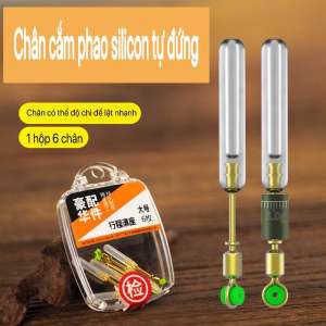 Chân cắm phao tàng hình silicone xoay 360 độ cao cấp độ thêm lõi quấn chì giúp tự đứng và lật nhanh